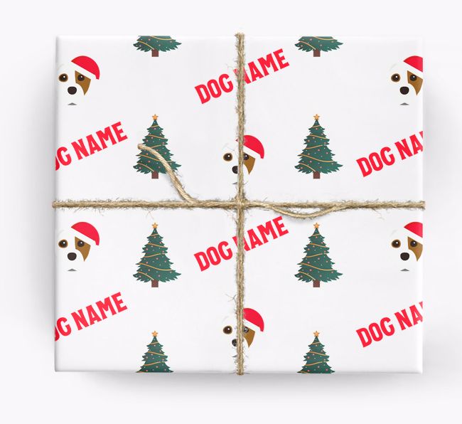 Icons & Trees: Personalised {breedFullName} Wrapping Paper
